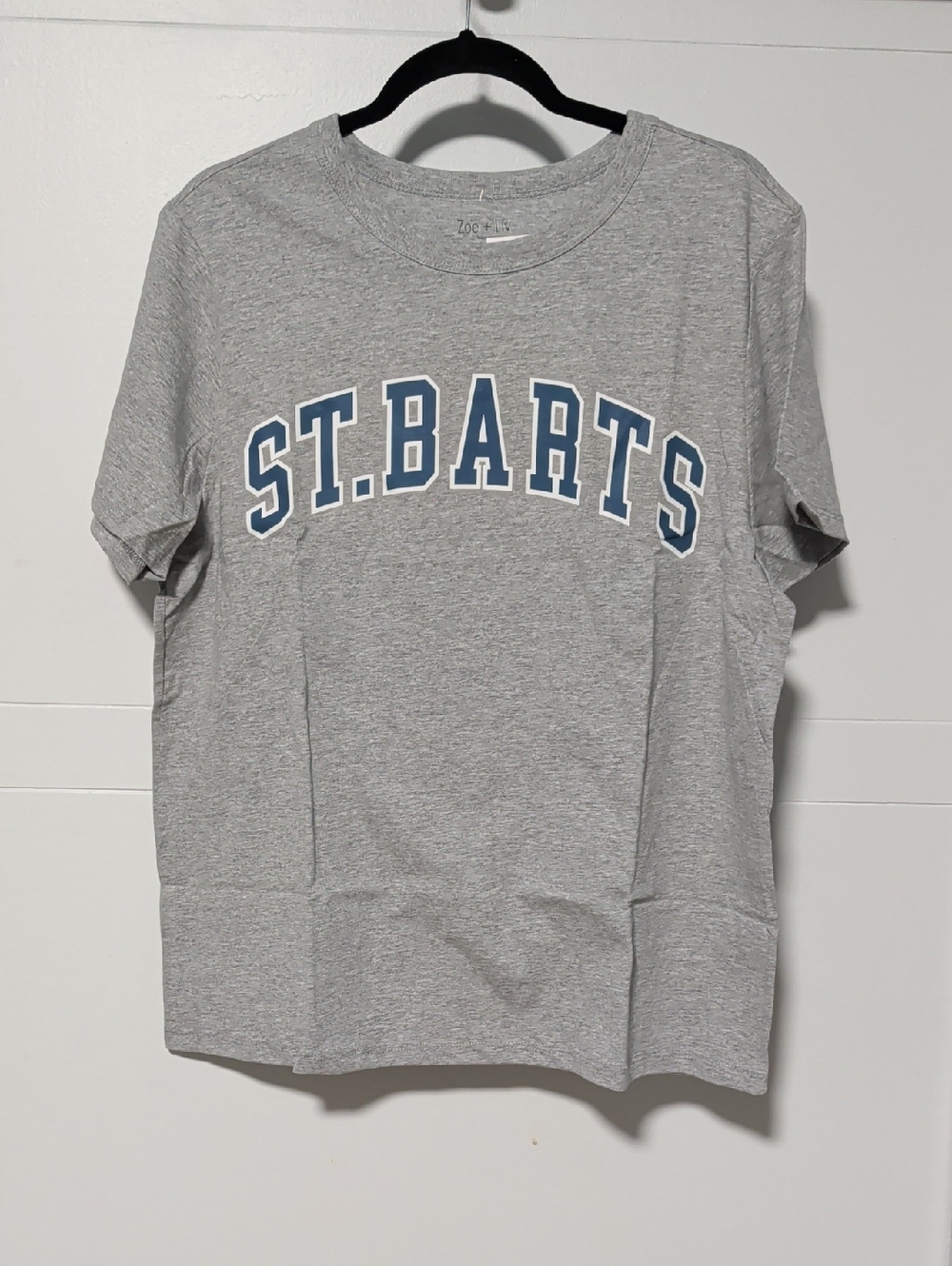 Zoe + Liv Grey Tee with ST.BARTS Graphic